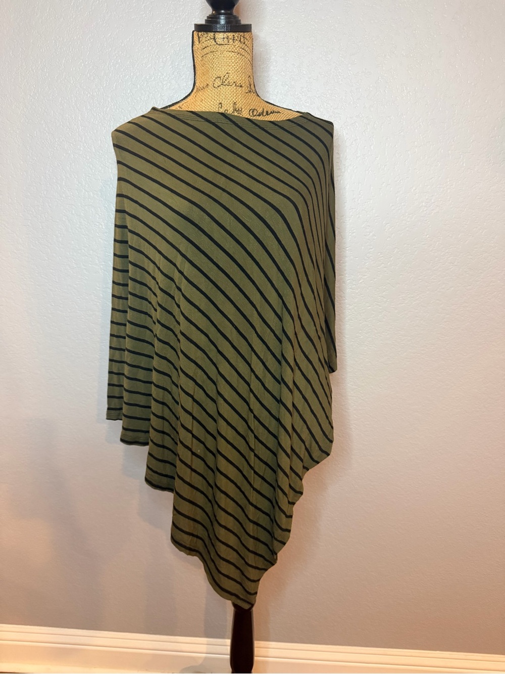 Milkmaid Goods Olive & Black Striped Nursing Cover / Car Seat Cover